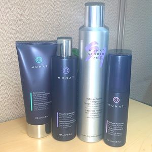Monat Bundle shampoo conditioner Root lifter hairspray